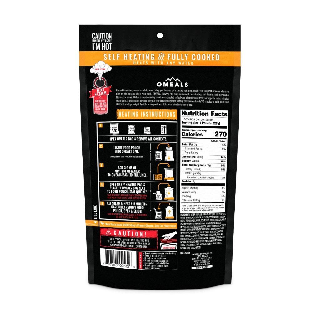 Omeals Southwest Style Chicken Freeze Dried Meal