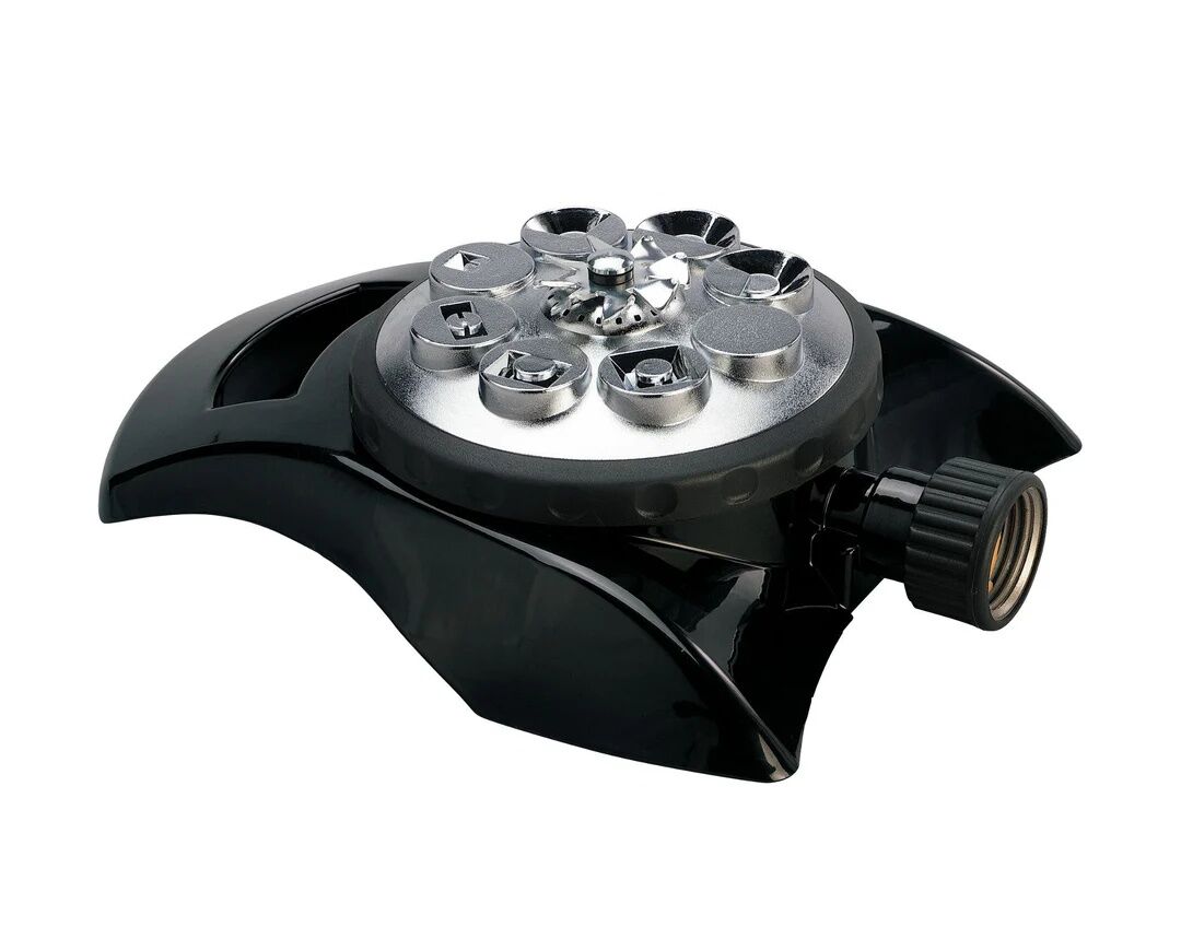 Orbit 8-Pattern Aluminum Turret Sprinkler, 17.5-Ft