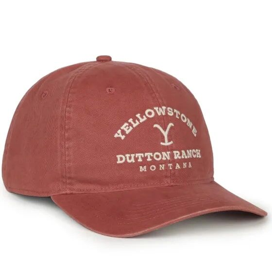 Outdoor Cap Men's Yellowstone Dutton Ranch Cap in Red