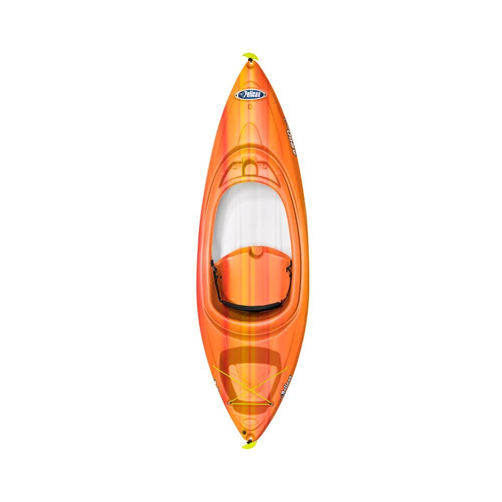 Pelican Argo 80X Red/Yellow Recreational Sit In Kayak, 7-3/4-Ft