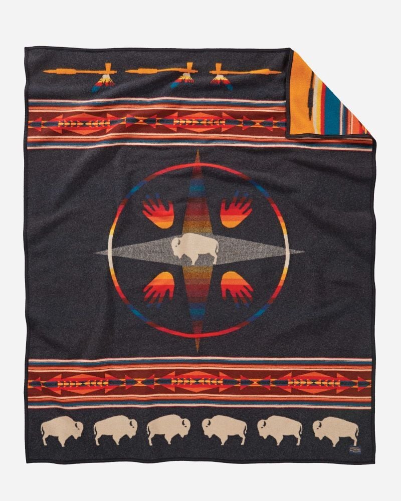 Pendleton Big Medicine Blanket In Oxford, 64-In x 80-In