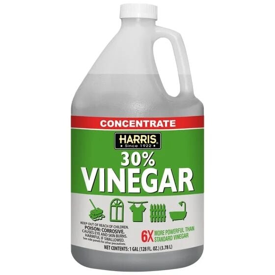 Harris 30% Industrial Strength White Vinegar, 128-Oz Bottle