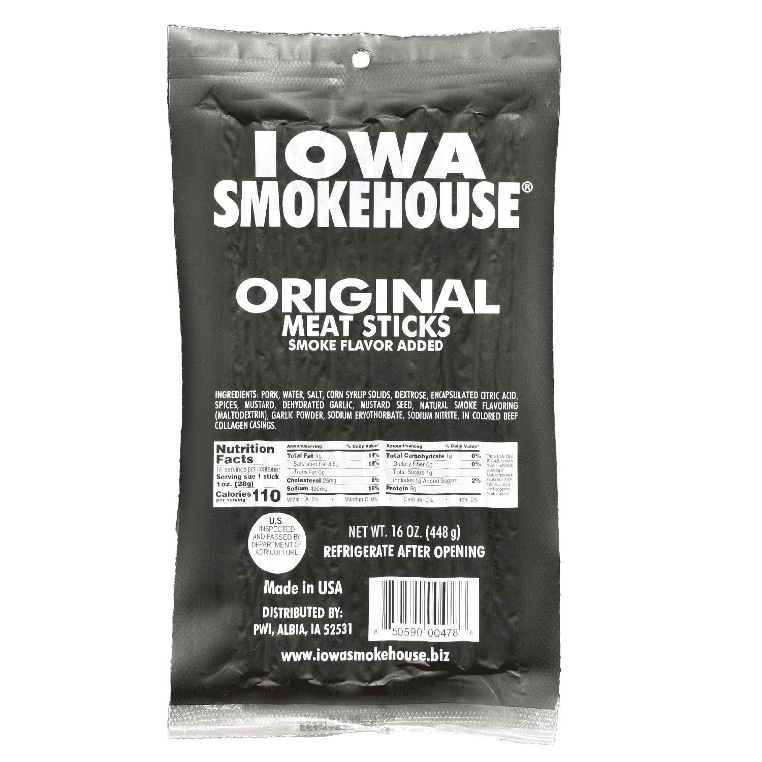 Iowa Smokehouse Original Meat Sticks, 16-Oz