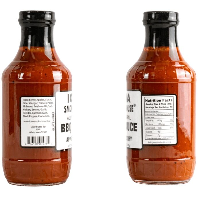 Iowa Smokehouse Apple Hickory BBQ Sauce, 19-Oz