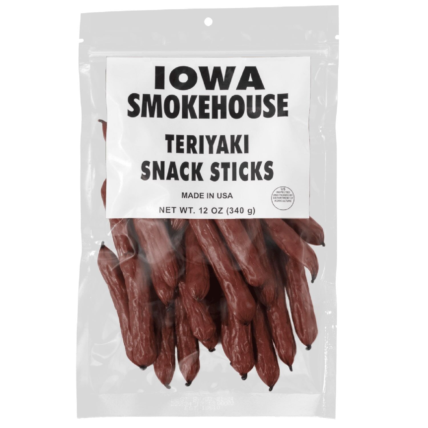 Iowa Smokehouse Teriyaki Snack Sticks, 12-Oz