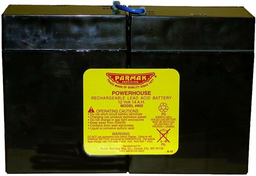 Parmak 12V Gel Cell Replacement Battery for Solar Powered Electric Fences