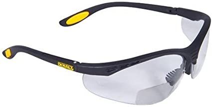 DeWALT Reinforcer Protective Safety Glasses, 2.0 Rx-Bifocal Lens, Clear  
