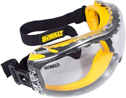 DeWALT Concealer Anti-Fog Dual Mold Safety Goggle, Clear