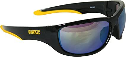 DEWALT Dominator Safety Glasses, Yellow Mirror Lens