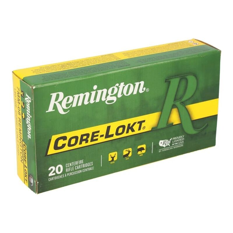 Remington Core-Lokt 7mm-08 Rem Pointed Soft Point Core Lokt Ammunition, 20-Rd