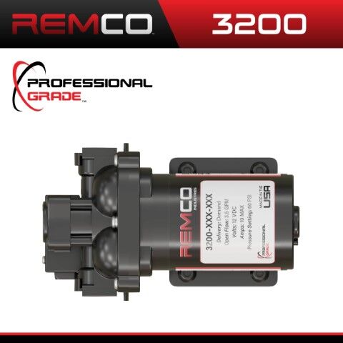 Remco Professional Grade 3200 Sprayer Pump, 12-V, 3.5-GPM, 60-PSI, 3/8-In QA Port