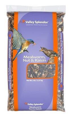 Mealworm Nut and Raisin Blend 5-lb Bag Wild Bird Food