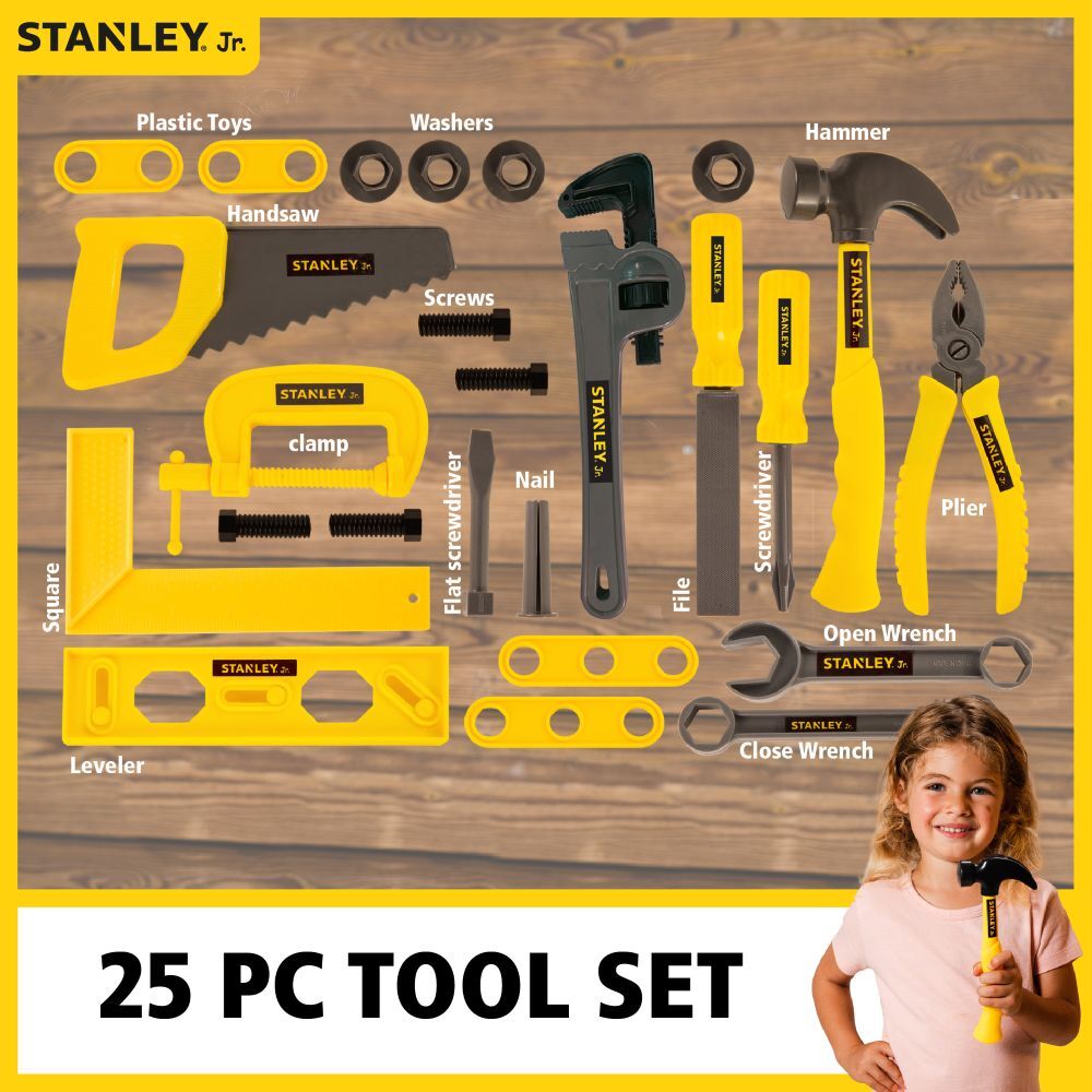 Red Toolbox Stanley Jr. Toolset, 25-Pk