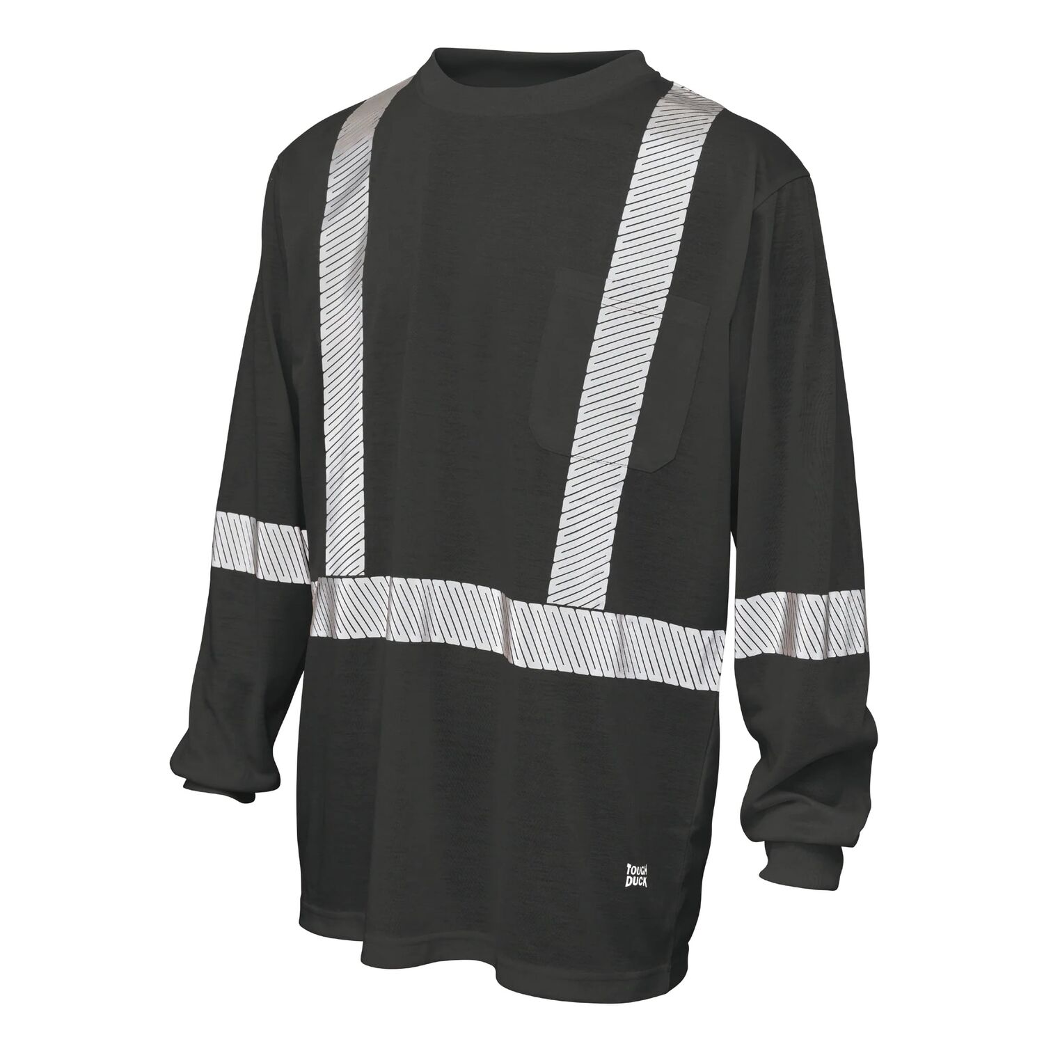 Tough Duck Men's Polyester Jersey Long Sleeve Safety T-Shirt