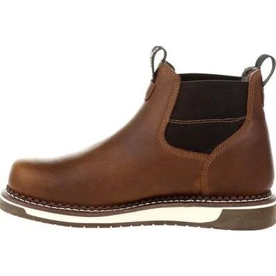 Georgia Men's Wedge Waterproof Chelsea Work Boot