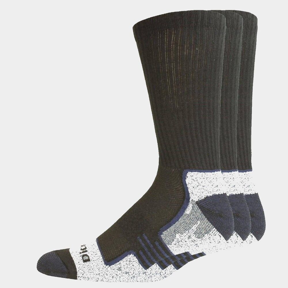 Dickies Men's Midweight Industrial Strength Crew Socks, 3-Pk
