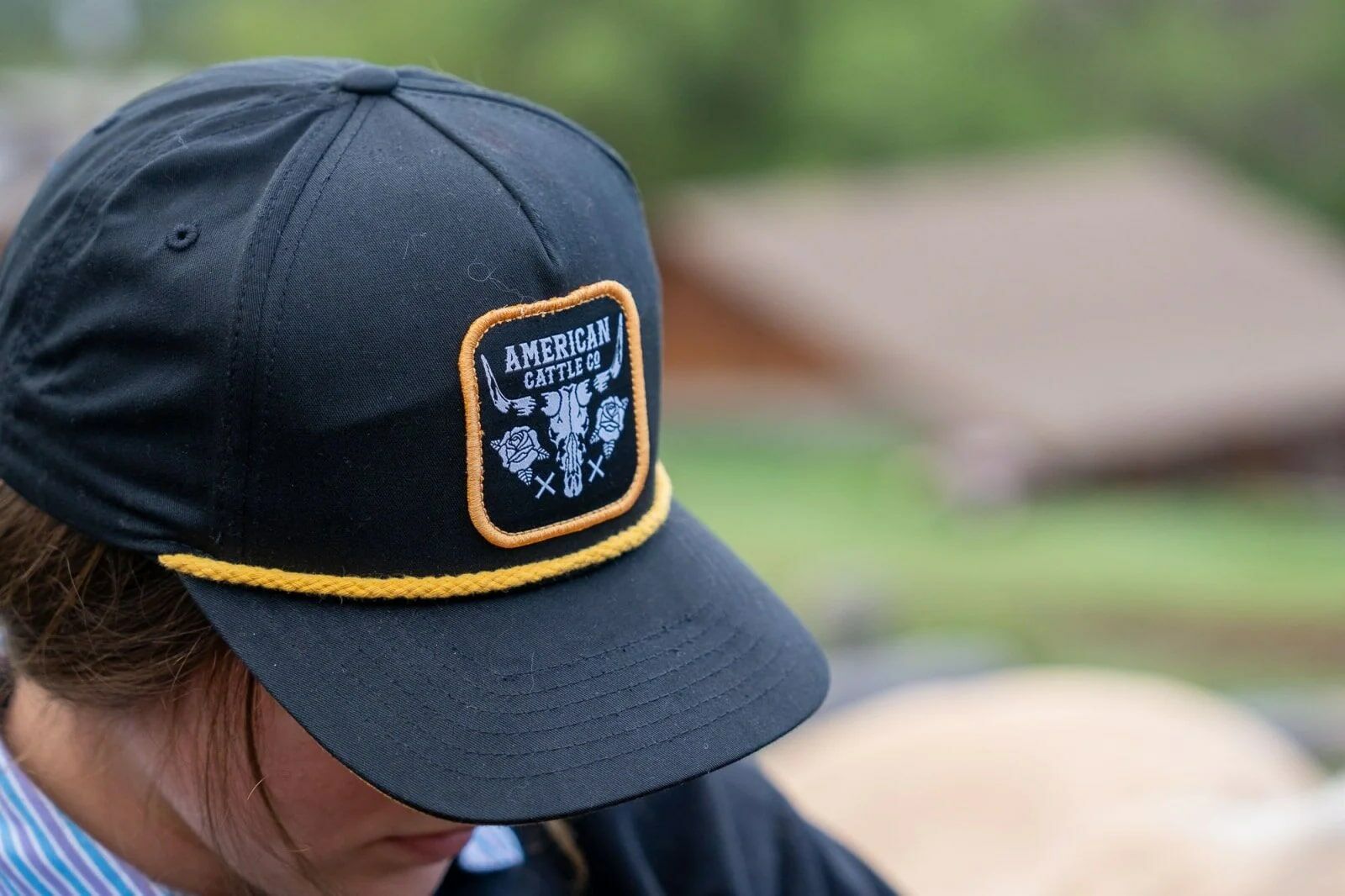 Rural Cloth Men's Skull And Roses Hat