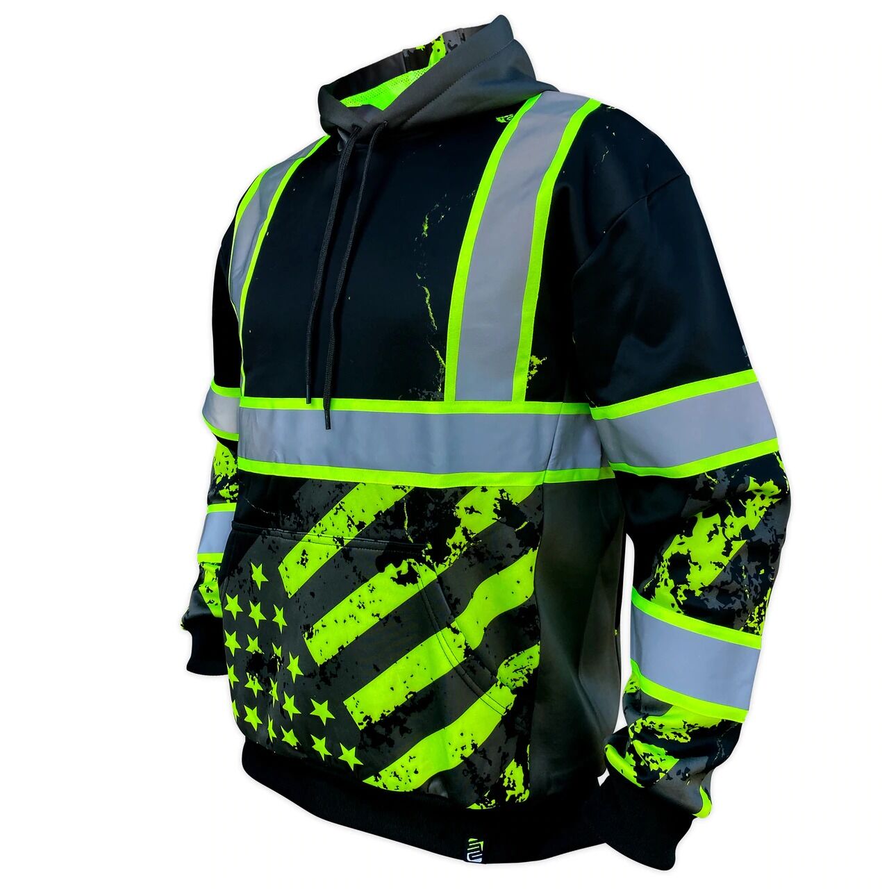 SS360º Enhanced Visibility American Grit Stealth Safety Hoodie
