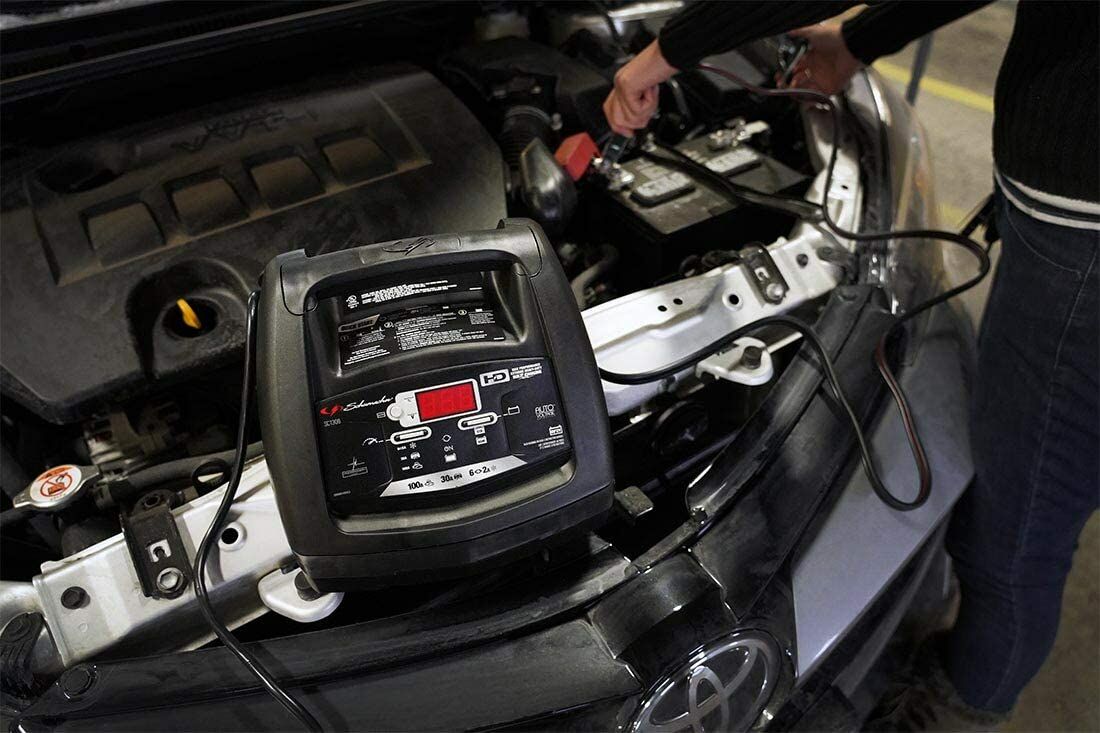 Schumacher 100A Fully Automatic Battery Charger, 6-V/12-V