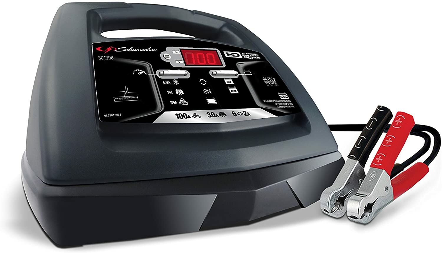 Schumacher 100A Fully Automatic Battery Charger, 6-V/12-V