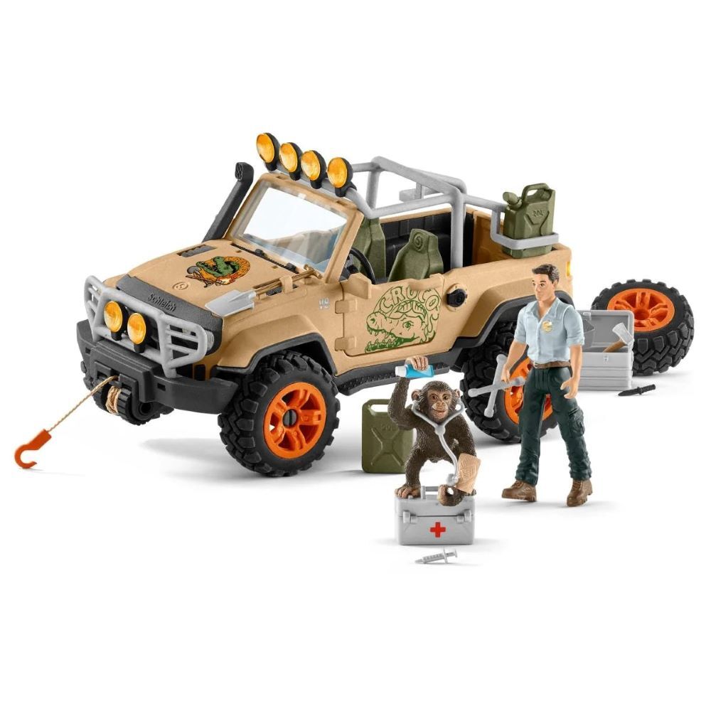 Schleich 4x4 Vehicle with Winch Toy Set