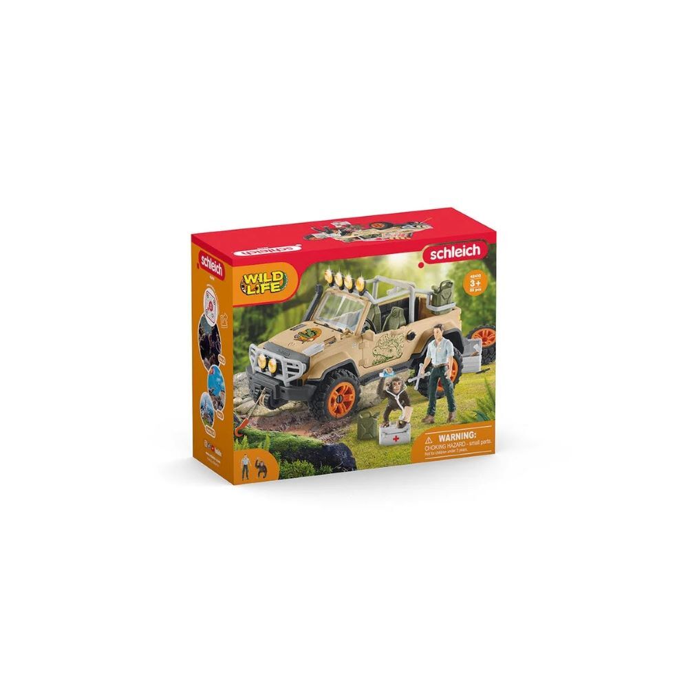 Schleich 4x4 Vehicle with Winch Toy Set