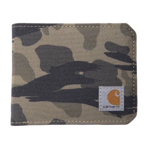Carhartt Men's Nylon Duck Bifold Wallet in Blind Duck Camo
