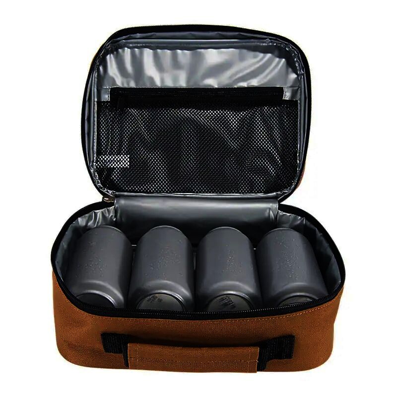 Carhartt Insulated 4 Can Lunch Cooler in Carhartt Brown