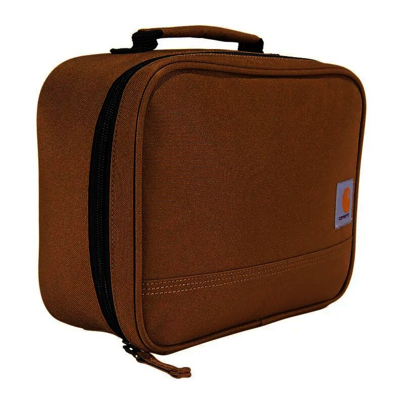Carhartt Insulated 4 Can Lunch Cooler in Carhartt Brown