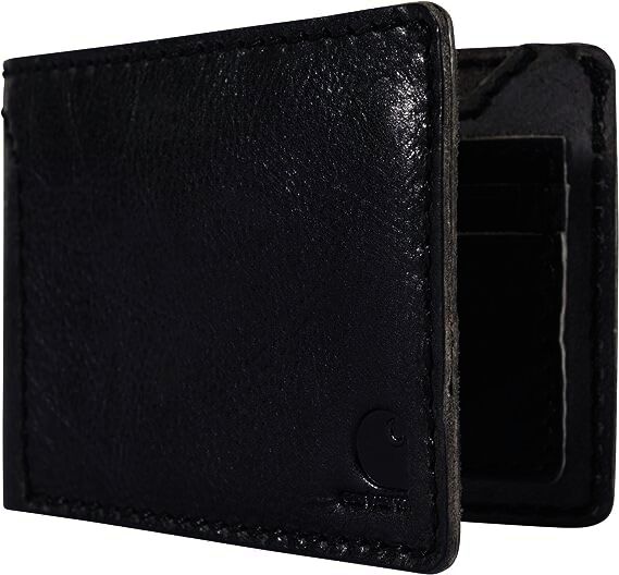 Carhartt Women's Rugged Patina Leather Wallet in Black