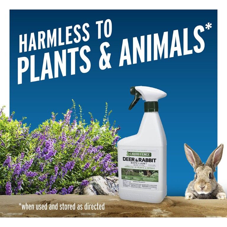 Liquid Fence Deer & Rabbit Repellent Ready-To-Use, 32-Oz