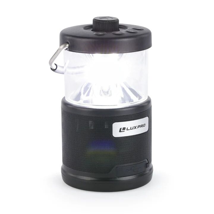 LuxPro Rechargeable 572 Lumen Lantern With Bluetooth Speaker
