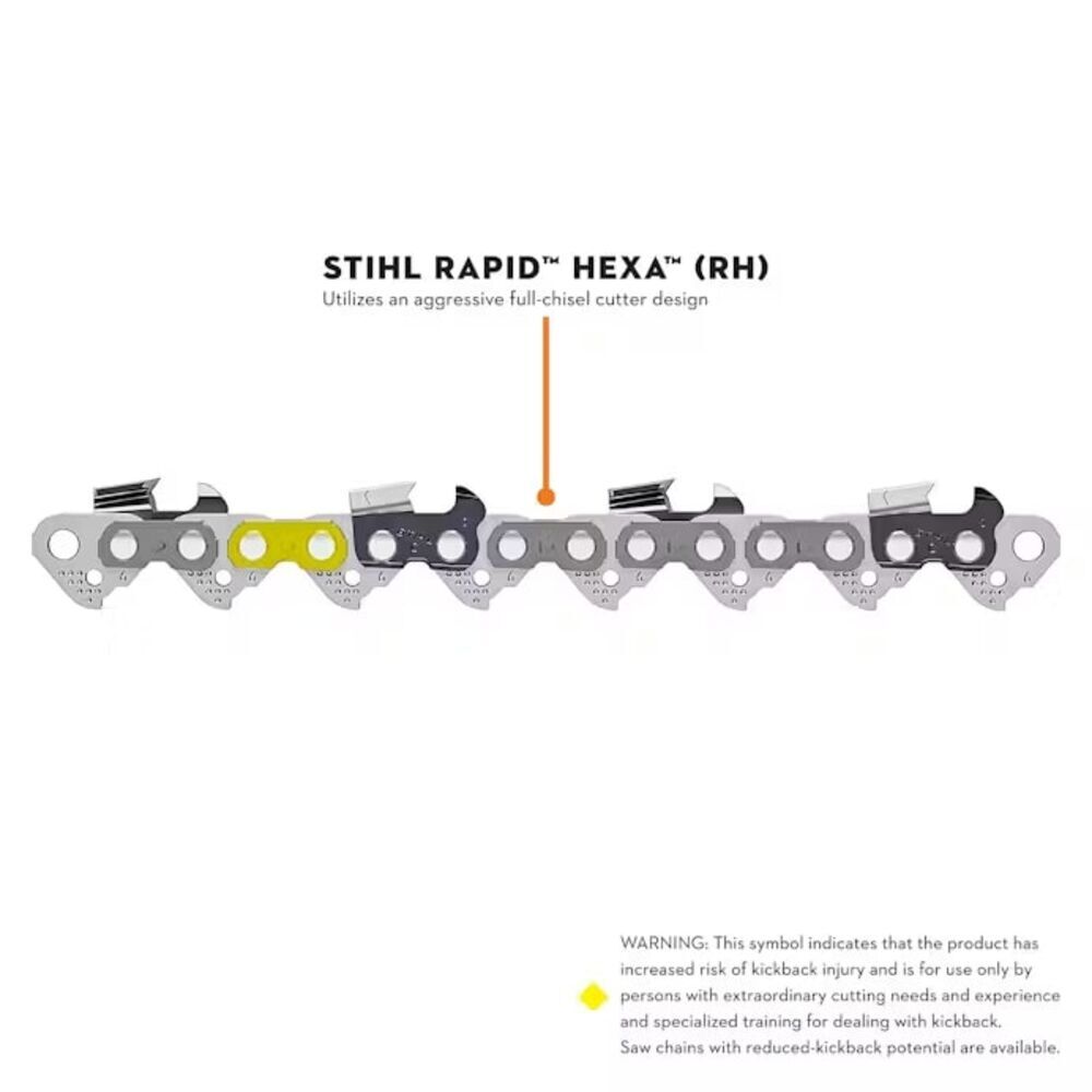STIHL Rapid Hexa 3/8-in Pitch .063-In Gauge Chain Saw Chain, 7-Ft