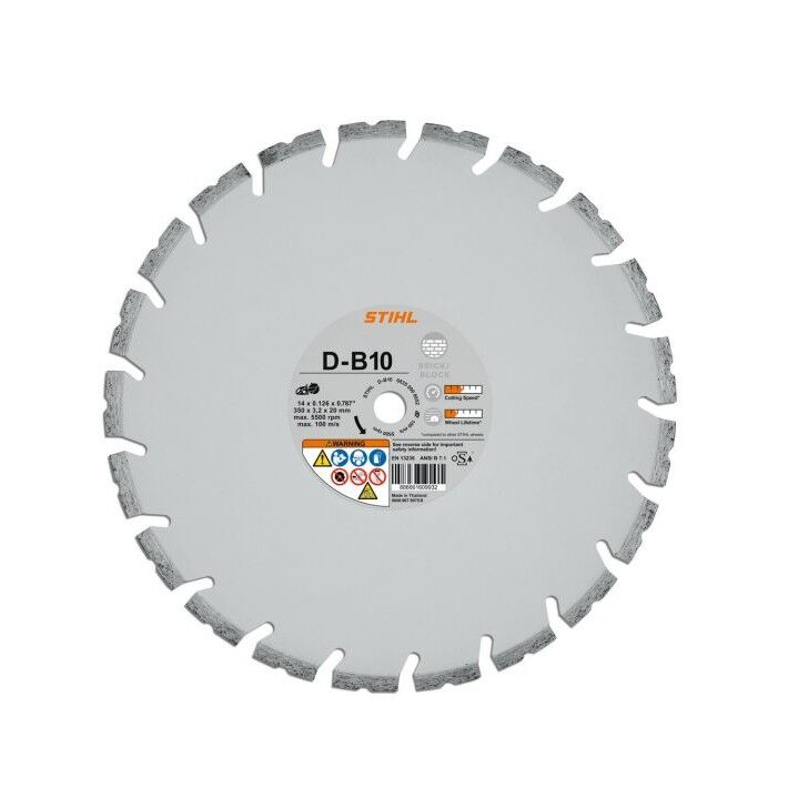 STIHL D-B 10 Diamond Wheel for Concrete, 12-In