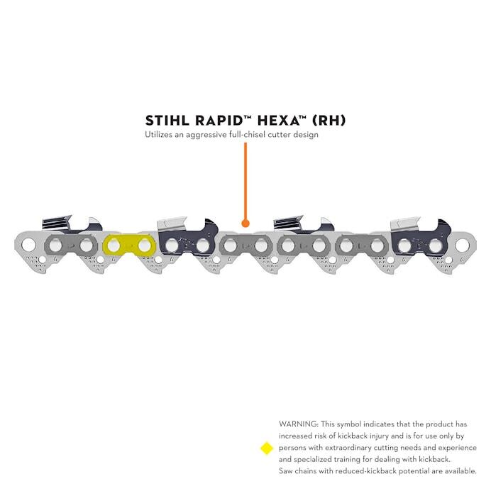 STIHL Rapid Hexa 3/8-In Pitch .063-In Gauge 84 Drive Link Chainsaw Chain