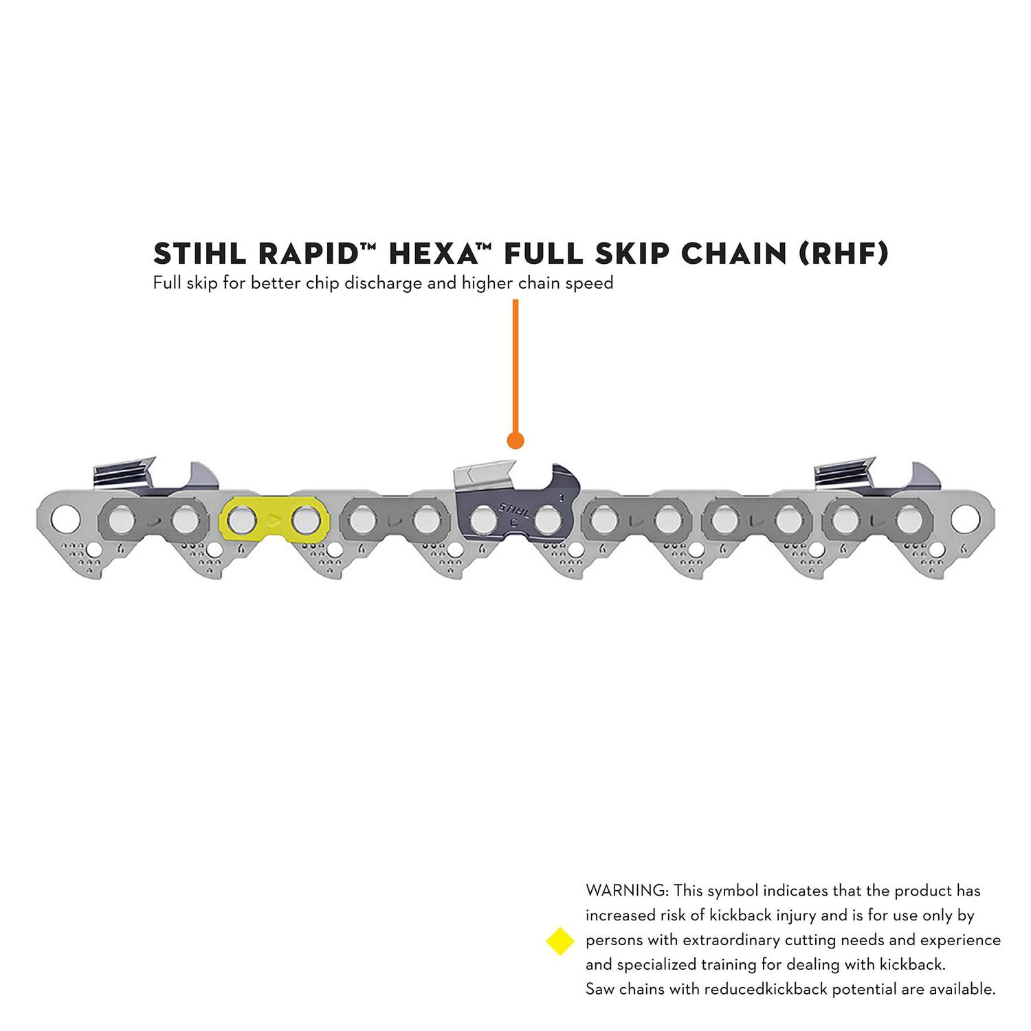 STIHL Rapid Hexa Chain 36 RHF 3/8-In Pitch .050-In Gauge, 72 Drive Links