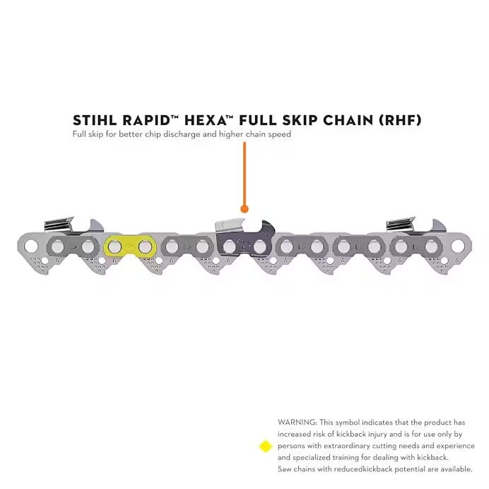 STIHL RAPID HEXA RHF 3/8-In Pitch .050-In Gauge Chainsaw Chain, 84 Drive Links