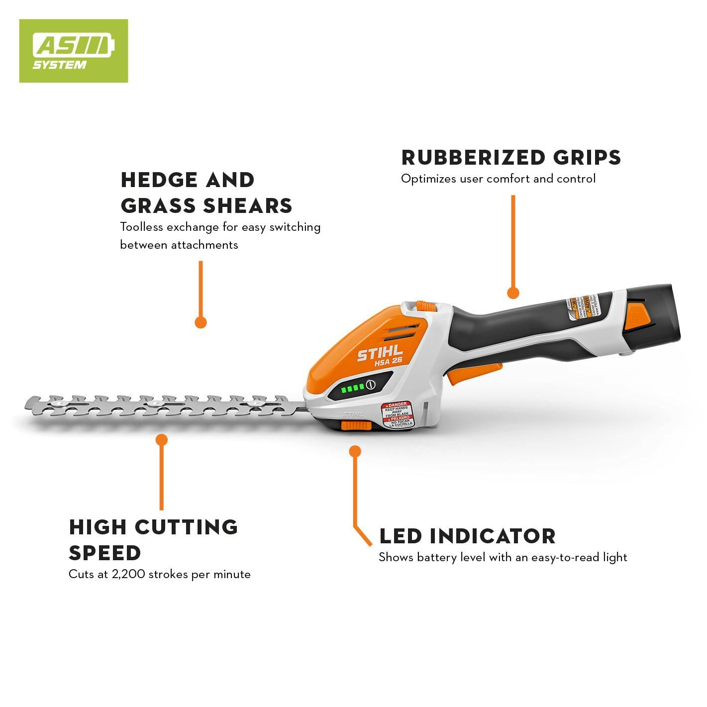 STIHL HSA 26 Battery Powered Garden Shears (Tool Only)