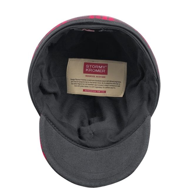 Stormy Kromer Women's The Millie Kromer Cap in Red Tartan