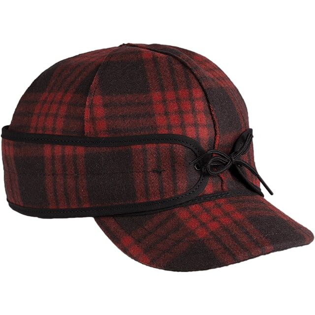 Stormy Kromer Women's The Millie Kromer Cap in Red Tartan