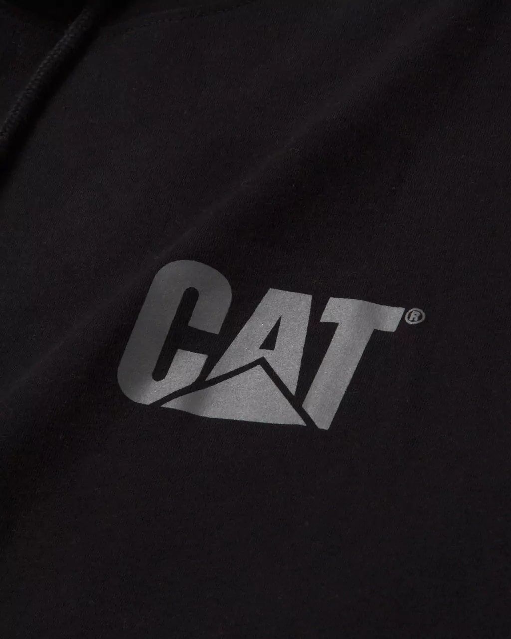 CAT Men's UPF Hooded Banner Long Sleeve T-Shirt in Black