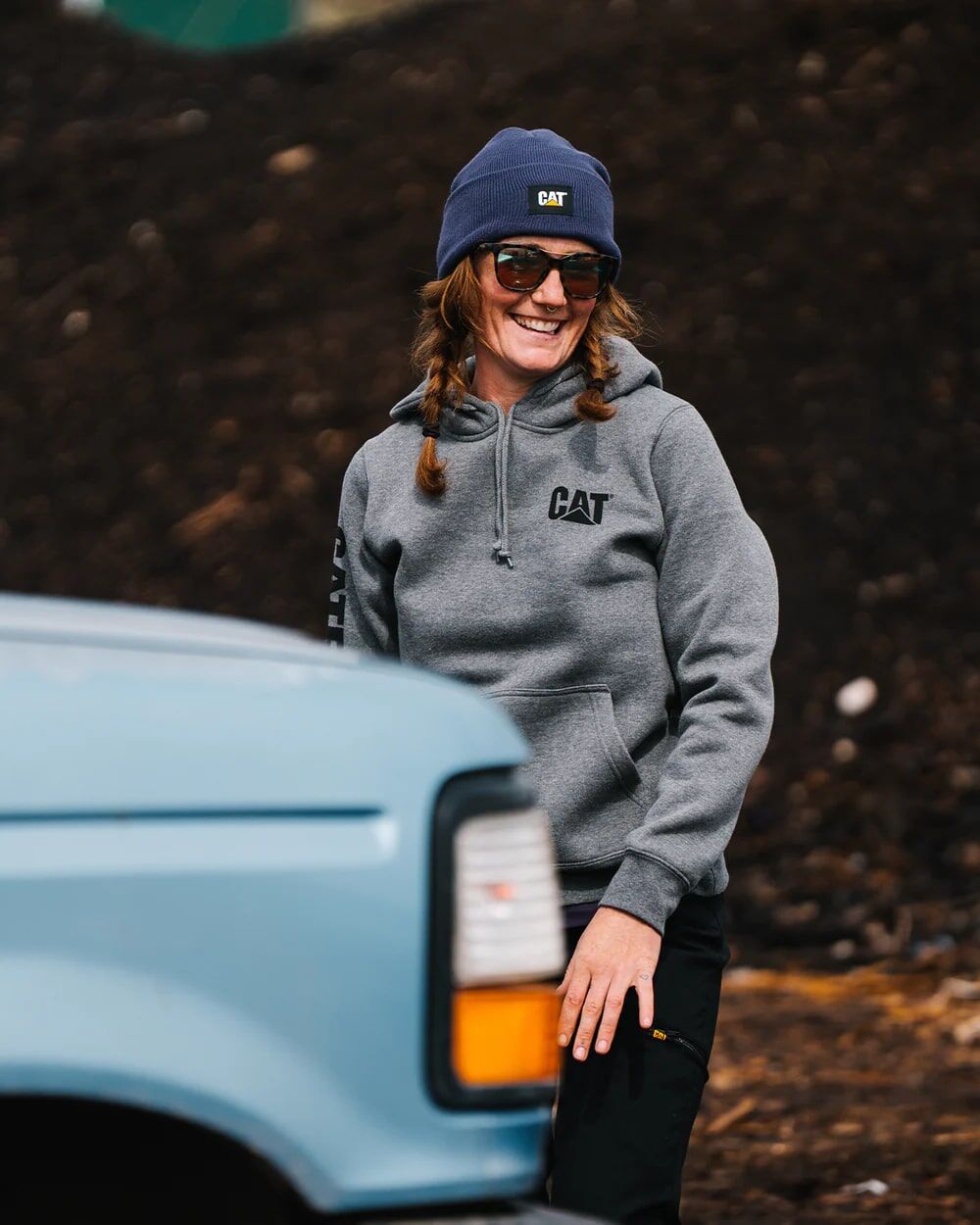 CAT Women's Trademark Banner Pullover Hoodie