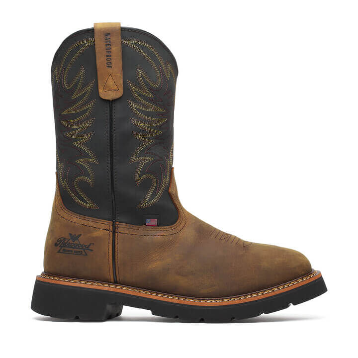 Thorogood Men's Square Toe Wellington Waterproof 11-In Non-Safety Toe Boots