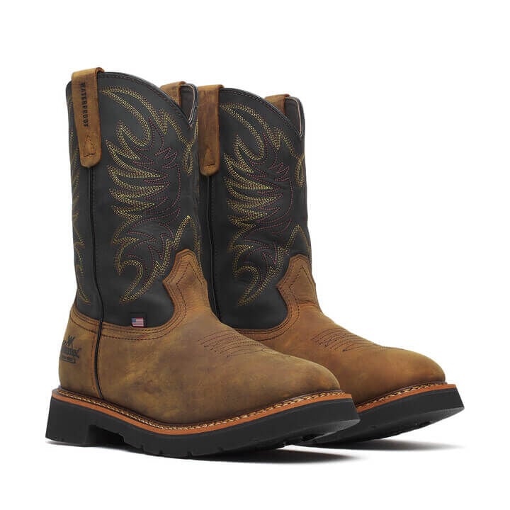Thorogood Men's Square Toe Wellington Waterproof 11-In Non-Safety Toe Boots