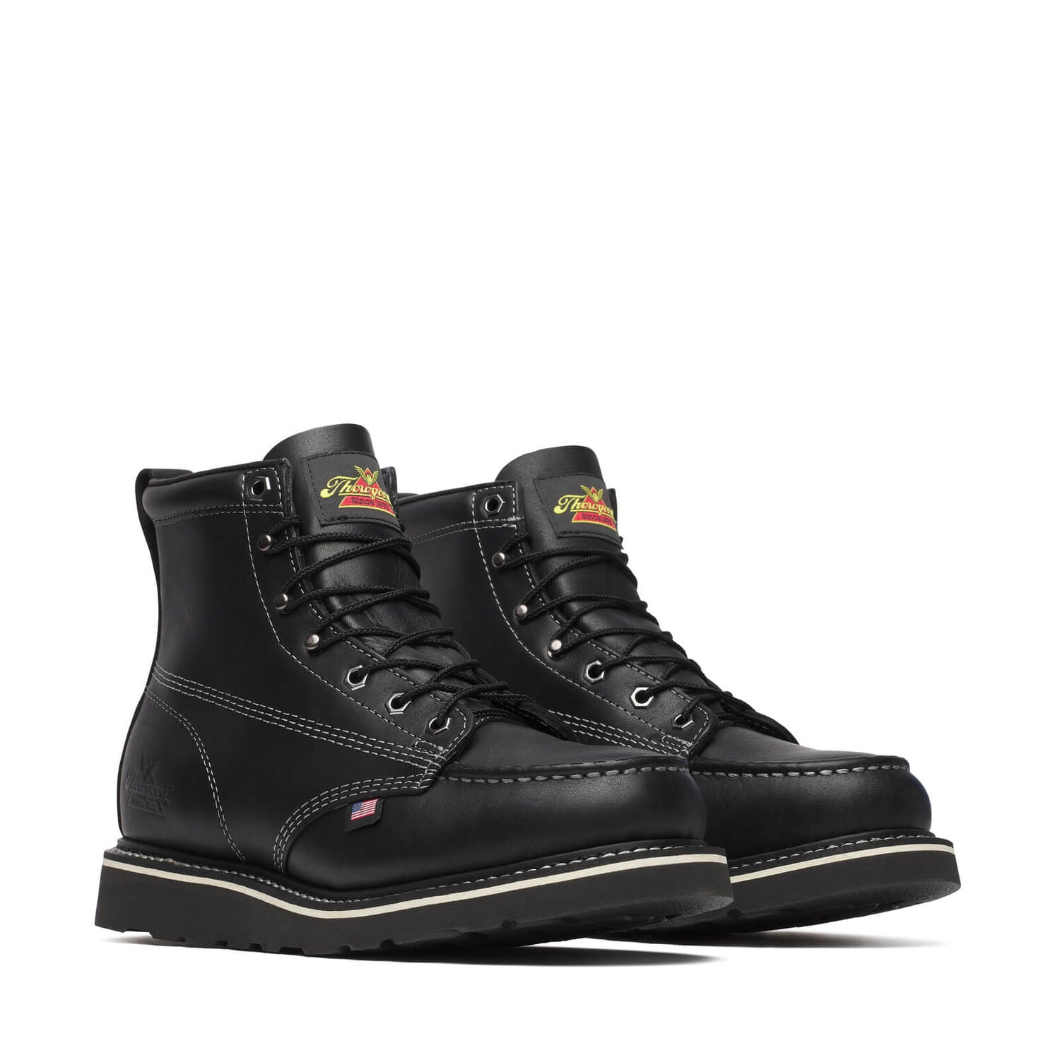 Thorogood Men's MIDNIGHT SERIES 6-In Black Moc Toe Boot