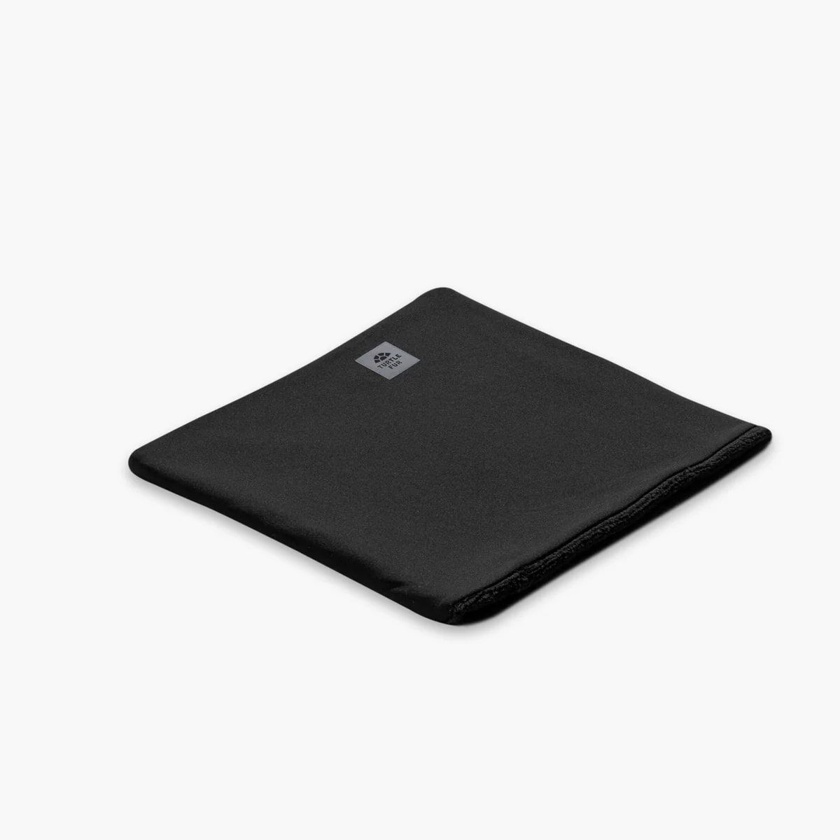 Turtle Fur Plush Lined Neck Warmer in Black