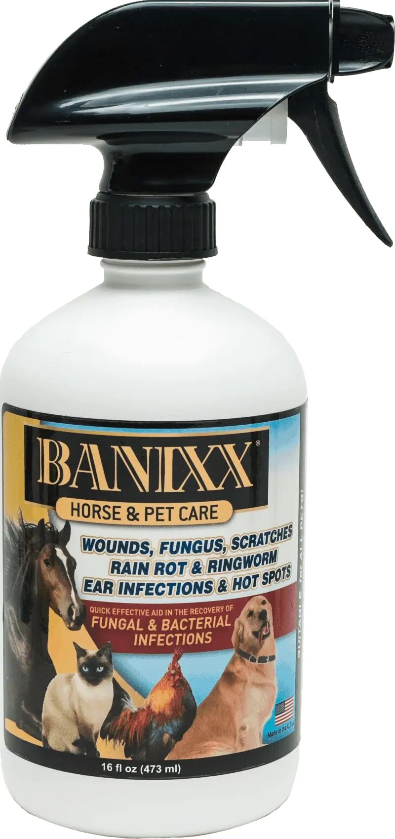 Banixx Horse & Pet Wound Spray, 16-Oz