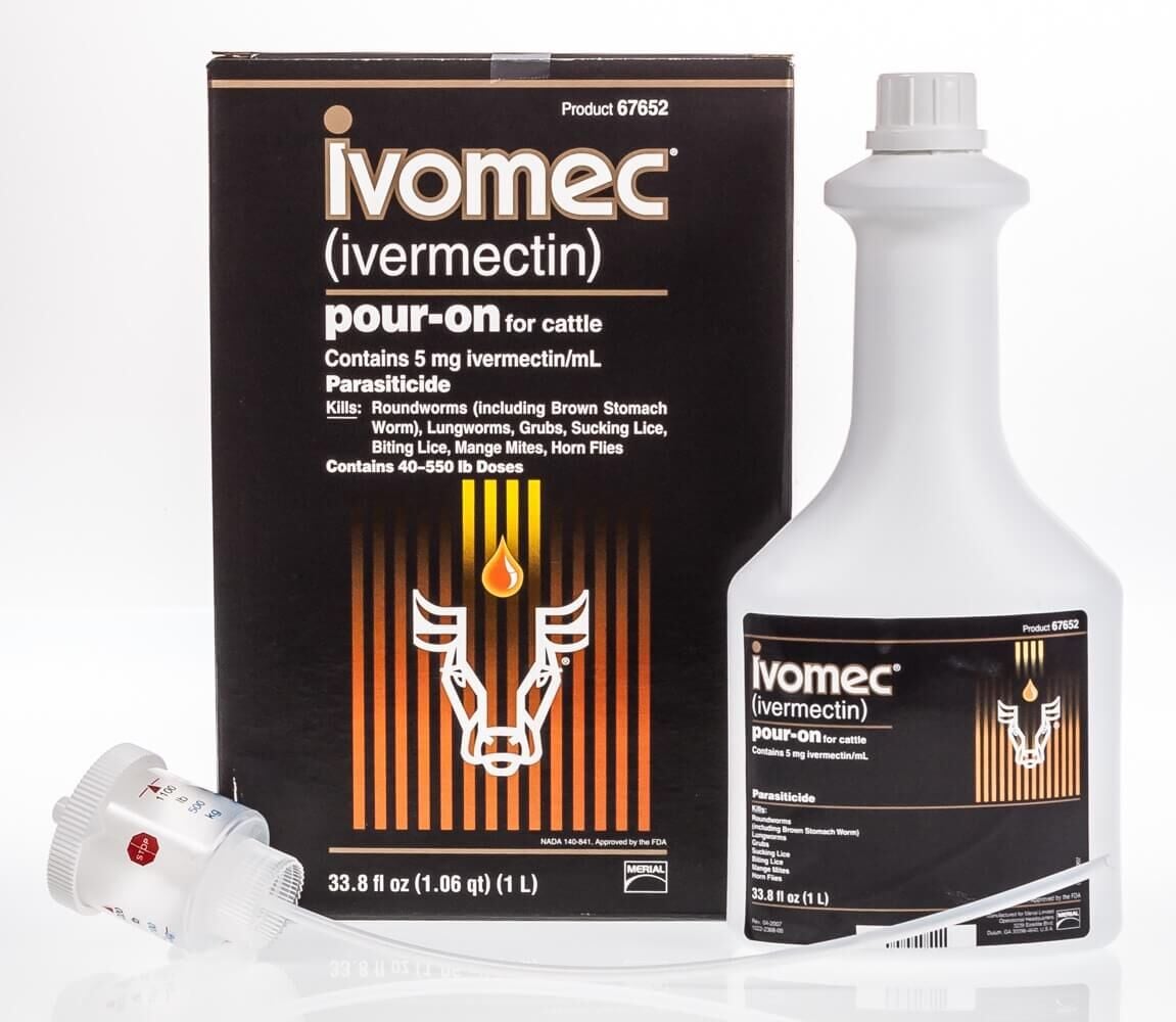 Ivomec (ivermectin) Pour-On Cattle Parasiticide, 1-L