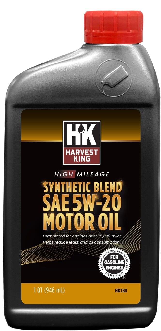 Harvest King High Mileage Synthetic Blend SAE 5W-20 Motor Oil, 1-Qt