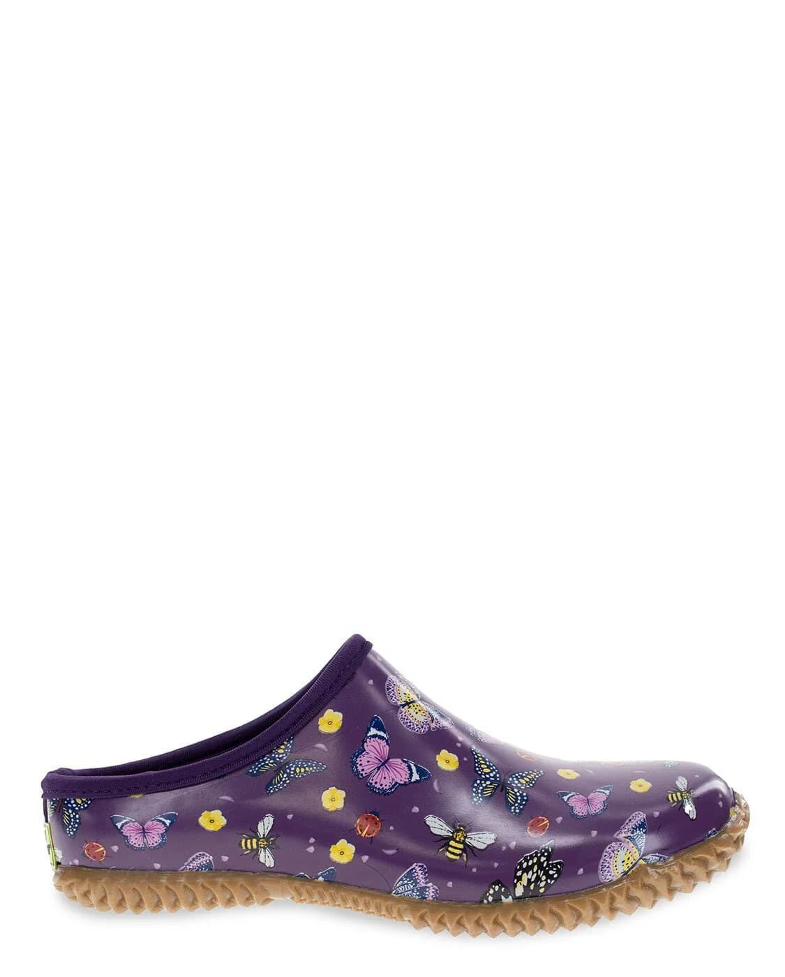 Western Chief Women's Enchanted Insects Clog in Purple